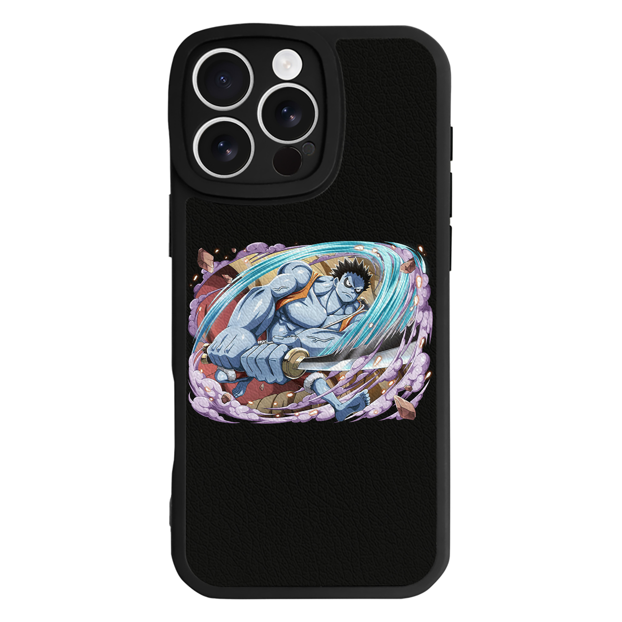 （画像用） ワンピース モンキー・D・ルフィ ONE PIECE Monkey D. Luffy 【iPhone 16シリーズ対応】シリコンスマホケース（レザー調） 材質：シリコン